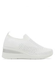 Jenny Fairy Sneakersy WFA2704-1 Biały. Białe obuwie sportowe damskie Jenny Fairy, z materiału, bez zapięcia. Za 53.99 zł.