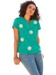 WITT WEIDEN Bluzka w kolorze turkusowym rozmiar: 36. Niebieskie bluzki damskie WITT WEIDEN, bez wzorów, bez kołnierzyka, bez ramiączek. Za 60.99 zł.