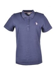 U.S. Polo Assn. Koszulka polo w kolorze granatowym rozmiar: L. Niebieskie bluzki damskie U.S. Polo Assn., l, bez wzorów, bez kołnierzyka, bez ramiączek. Za 140.53 zł.