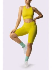 Spaio Szorty sportowe "Innergy" w kolorze żółtym rozmiar: L. Żółte spodenki sportowe damskie Spaio, l, bez wzorów, z materiału, outdoorowe. Za 144.92 zł.