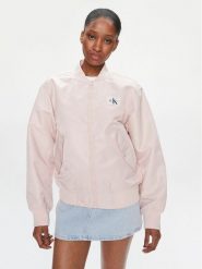 Calvin Klein Jeans Kurtka bomber J20J223034 Różowy Relaxed Fit. Czerwone kurtki damskie Calvin Klein Jeans, s, bez wzorów, z jeansu, bez kaptura. Za 589.99 zł.