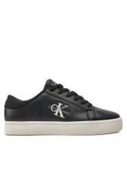 Calvin Klein Jeans Sneakersy Classic Cupsole Lowlaceup Lth Wn YW0YW01444 Czarny. Czarne obuwie sportowe damskie Calvin Klein Jeans, z jeansu, bez zapięcia. W wyprzedaży za 239.99 zł.