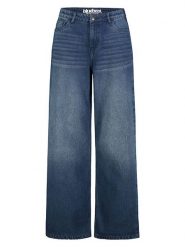 Sublevel Dżinsy - Comfort fit - w kolorze granatowym rozmiar: M. Niebieskie jeansy damskie Sublevel, z podwyższonym stanem. Za 156.98 zł.