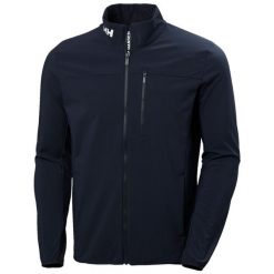 Kurtka Helly Hansen crew softshell 2.0. Niebieskie kurtki sportowe damskie Helly Hansen, xl, bez wzorów, z elastanu, bez kaptura. Za 553.00 zł.