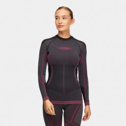 Bluza termoaktywna damska Alpinus Mora. Czerwone bluzy damskie Alpinus, na zimę, xl, bez wzorów, bez kaptura. Za 119.00 zł.