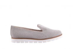 Mokasyny Bayla-018 1556-38 Lt. Grey Lt. Grey 018513, Szary, Materiał - 38. Szare mokasyny damskie Bayla, na lato, z materiału, bez obcasa. W wyprzedaży za 44.10 zł.