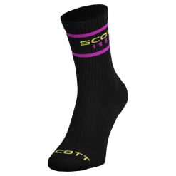 Skarpety SCOTT Retro Casual Crew 3. Czarne skarpetki damskie Scott, bez wzorów, z bawełny. Za 83.99 zł.