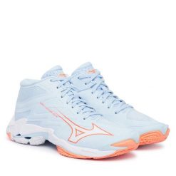 Buty halowe Mizuno. Niebieskie obuwie sportowe casual damskie Mizuno, mizuno wave. Za 709.99 zł.