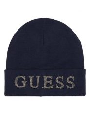 Guess Czapka AW5398 POL01 Granatowy. Niebieskie czapki damskie Guess, na zimę, z aplikacjami, z wiskozy. Za 154.99 zł.