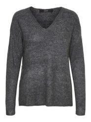 Vero Moda Sweter w kolorze antracytowym rozmiar: XS. Czarne swetry klasyczne damskie Vero Moda, xs, bez kołnierzyka. Za 41.69 zł.