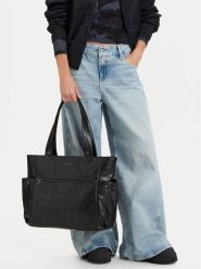 G-Star Raw Torebka C-LDA8720 Czarny. Czarne shopper bag G-Star, ze skóry, bez dodatków. Za 279.99 zł.