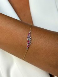 DI GIORGIO Pozłacana bransoletka z elementem ozdobnym rozmiar: onesize. Czerwone bransoletki damskie DI GIORGIO, pozłacane. Za 162.49 zł.