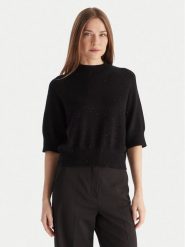 Kontatto Sweter 3M0903C Czarny Regular Fit. Czarne swetry klasyczne damskie Kontatto, m, z syntetyku, bez kołnierzyka. Za 389.99 zł.