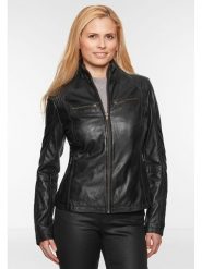 7eleven Skórzana kurtka w kolorze czarnym rozmiar: 42. Czarne kurtki damskie 7eleven, bez wzorów, ze skóry, bez kaptura. Za 434.99 zł.