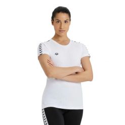 Koszulka damska Arena Team. Białe bluzki damskie Arena, l, bez wzorów, sportowe, bez kołnierzyka, bez ramiączek. Za 190.50 zł.