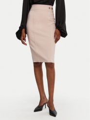 Rinascimento Spódnica ołówkowa CFC0122972003 Różowy Regular Fit. Czerwone spódnice damskie Rinascimento, l, bez wzorów, z syntetyku. Za 259.99 zł.