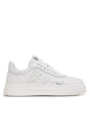 Patrizia Pepe Sneakersy 2Z0008/L011-W338 Biały. Białe obuwie sportowe damskie Patrizia Pepe, ze skóry, bez zapięcia. Za 589.99 zł.