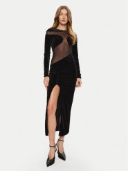 Undress Code Sukienka koktajlowa Velvet Sky 732 Czarny Slim Fit. Czarne sukienki damskie Undress Code, bez wzorów, z syntetyku, wizytowe, bez ramiączek. Za 429.99 zł.