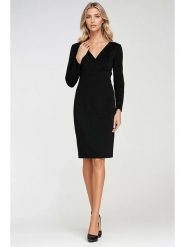 Nife Sukienka w kolorze czarnym rozmiar: 38. Czarne sukienki damskie Nife, bez wzorów, bez ramiączek. Za 195.77 zł.