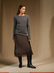 Perfect Cashmere Kaszmirowy sweter "Eugenia" w kolorze szarym rozmiar: XL. Szare swetry klasyczne damskie Perfect Cashmere, xl, z kaszmiru, bez kołnierzyka. Za 413.99 zł.