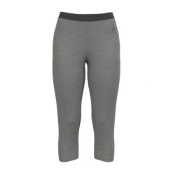 Legginsy termoaktywne damskie Odlo MERINO 200 base layer 3 /4 bottoms. Szare legginsy damskie ODLO, bez wzorów. Za 342.00 zł.