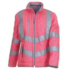 Kurtka Damska Kensington Fleece Lined HiVis Lady Fit Padded Jacket. Czerwone kurtki damskie YOKO, xl, bez wzorów, z puchu, bez kaptura. Za 347.99 zł.