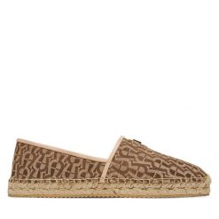Espadryle Aigner. Brązowe espadryle damskie Aigner, bez wzorów, bez obcasa. Za 829.99 zł.