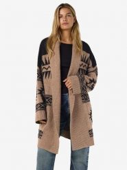 Noisy may Kardigan w kolorze jasnobrązowo-czarnym rozmiar: M. Brązowe kardigany damskie Noisy may, m, bez wzorów. Za 206.91 zł.