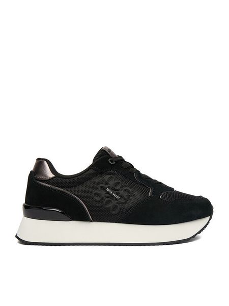 Nine West Sneakersy EO-H24049 Czarny. Czarne obuwie sportowe damskie Nine West, ze skóry, bez zapięcia. Za 189.99 zł.