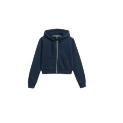 Damska bluza z kapturem zapinana na zamek Superdry Essential. Niebieskie bluzy damskie Superdry, xs, bez wzorów, z dresówki, z kapturem. Za 379.60 zł.