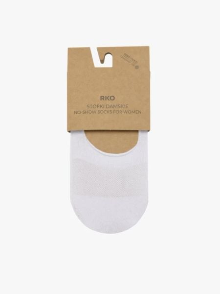 Białe stopki bawełniane damskie. Białe skarpetki damskie Ryłko, bez wzorów, z bawełny. Za 24.99 zł.