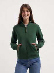 TRAVELIN' Bluza w kolorze zielonym rozmiar: M. Zielone bluzy damskie Travelin', m, bez wzorów, bez kaptura. Za 257.31 zł.