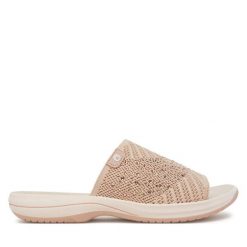 Klapki Jana. Brązowe klapki damskie JANA, bez wzorów, bez obcasa, bez zapięcia. Za 149.99 zł.