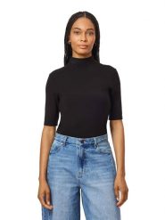 Scotch & Soda Koszulka w kolorze czarnym rozmiar: XS. Czarne bluzki damskie Scotch & Soda, xs, bez wzorów, bez kołnierzyka, bez ramiączek. Za 99.95 zł.
