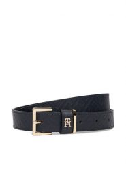 Tommy Hilfiger Pasek Damski Th Square 2.5 Mono Go AW0AW17974 Granatowy. Niebieskie paski damskie Tommy Hilfiger, bez wzorów, ze skóry. Za 219.99 zł.