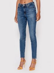 Guess Jeansy W2YA46 D4Q02 Niebieski Skinny Fit. Niebieskie jeansy damskie Guess. Za 349.99 zł.
