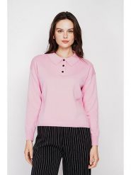 C& Jo Sweter w kolorze jasnoróżowym rozmiar: 42. Różowe swetry klasyczne damskie C& Jo, bez kołnierzyka. Za 121.99 zł.