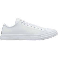 Buty sportowe Converse Chuck Taylor All Star Leather. Białe obuwie sportowe casual damskie Converse, ze skóry, bez zapięcia. Za 490.00 zł.