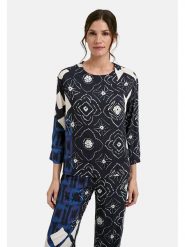 Milano Italy Bluzka w kolorze granatowym rozmiar: 44. Niebieskie bluzki damskie Milano Italy, bez wzorów, z wiskozy, bez kołnierzyka, bez ramiączek. Za 173.99 zł.