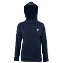 Bluza damska z kapturem Tecnifibre. Niebieskie bluzy damskie TECNIFIBRE, bez wzorów, z kapturem. W wyprzedaży za 223.50 zł.