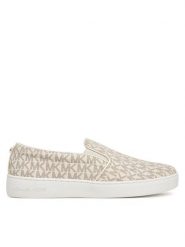 MICHAEL Michael Kors Tenisówki Keaton Slip On 43F7KTFP1B Beżowy. Brązowe trampki damskie MICHAEL Michael Kors, bez wzorów, ze skóry, bez zapięcia. Za 409.99 zł.
