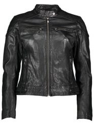 Buffalo Skórzana kurtka w kolorze czarnym rozmiar: 36. Czarne kurtki damskie Buffalo, bez wzorów, z materiału, bez kaptura. Za 327.87 zł.