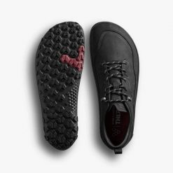 Buty damskie Vivobarefoot TRACKER LEATHER LOW WOMENS OBSIDIAN (209534-03). Czarne obuwie trekkingowe damskie VIVOBAREFOOT, bez zapięcia. Za 549.00 zł.