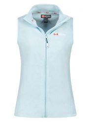 Canadian Peak Kamizelka polarowa "Vugeak" w kolorze błękitnym rozmiar: XXL. Niebieskie kamizelki damskie Canadian Peak, xxl, bez wzorów, z polaru, bez kaptura. Za 39.99 zł.