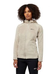 Jack Wolfskin Kurtka polarowa "Rotwand" w kolorze kremowym rozmiar: L. Brązowe kurtki damskie Jack Wolfskin, l, bez wzorów, z polaru, bez kaptura. Za 223.99 zł.