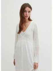 STEFANEL Sukienka w kolorze białym rozmiar: M. Białe sukienki damskie Stefanel, bez wzorów, bez ramiączek. Za 201.08 zł.