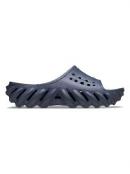 Crocs Klapki "Echo" w kolorze granatowym rozmiar: 36/37. Niebieskie klapki damskie Crocs, bez wzorów, z otwartym noskiem, bez obcasa, bez zapięcia. Za 164.95 zł.