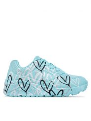 Skechers Sneakersy Uno Lite - Metallic Love 314067L/TQMT Niebieski. Niebieskie buty sportowe dziewczęce Skechers, bez wzorów, ze skóry, bez zapięcia. Za 299.99 zł.