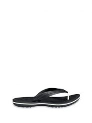 Crocs Japonki "Crocband" w kolorze czarnym rozmiar: 42/43. Czarne klapki damskie Crocs, bez wzorów, z otwartym noskiem, bez obcasa, bez zapięcia. Za 88.02 zł.