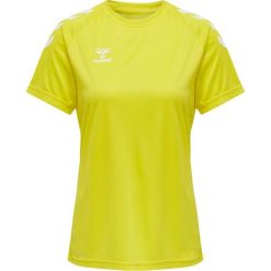 Koszulka damska Hummel Core Poly. Żółte bluzki damskie Hummel, xs, bez wzorów, sportowe, bez kołnierzyka, bez ramiączek. Za 147.00 zł.